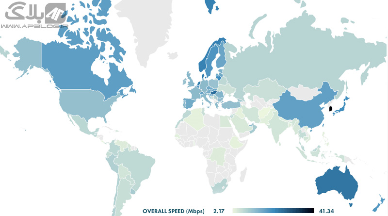 You are currently viewing مقایسه آماری پوشش و سرعت اینترنت همراه (۳G و ۴G) در کشورهای جهان