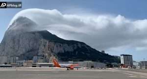 Read more about the article بادهای مدیترانه‌ای و خلق نمایی خیره‌کننده از تشکیل ابر پرچمی بر فراز صخره جبل‌الطارق